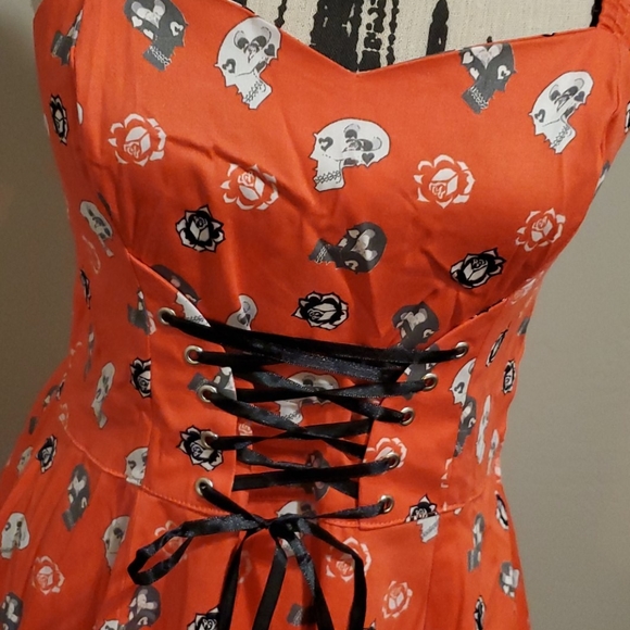 NWT RETRO 50s skull pinup rockabilly dress - Picture 10 of 15